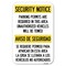 Signmission Security Notice-Parking Permits Are Re Heavy-Gauge Aluminum Sign, 12" x 18", A-1218-22969 A-1218-22969 - alternate 1